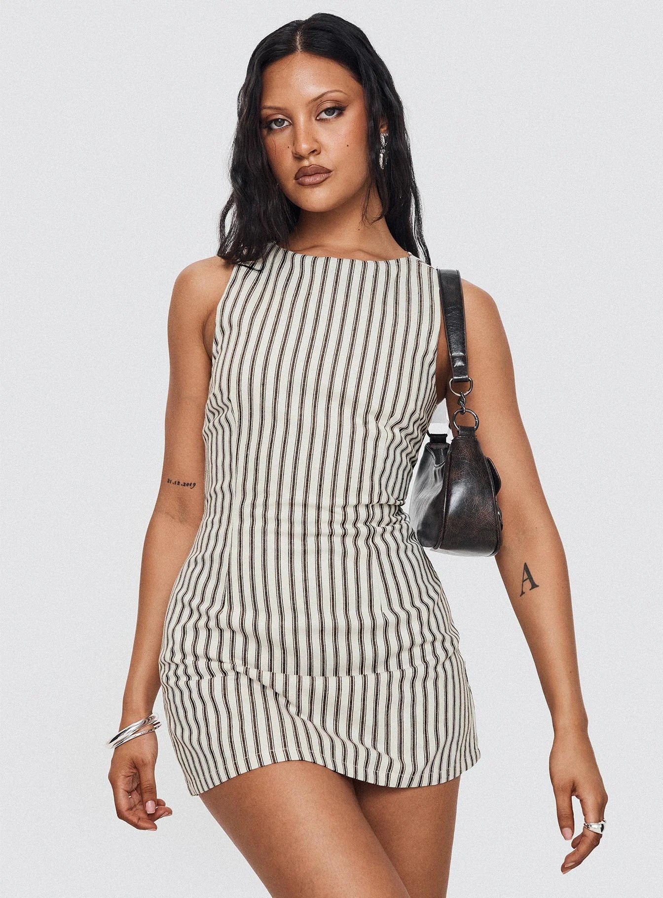 lilah striped mini dress Lilah Striped Mini Dress