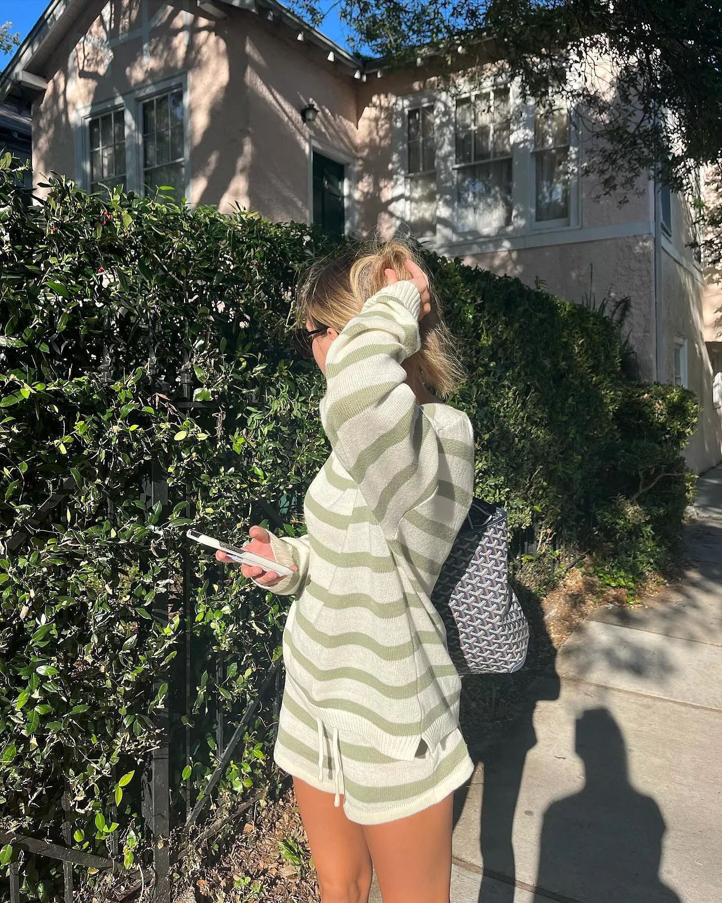 Striped Knit Lounge Set