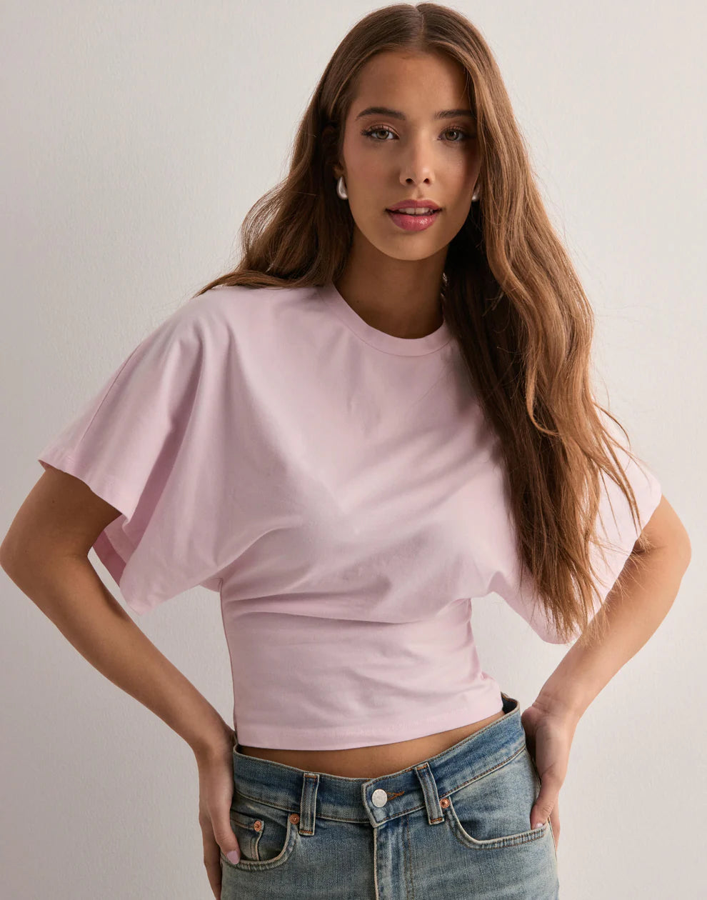 Wide Sleeve Crop Tee