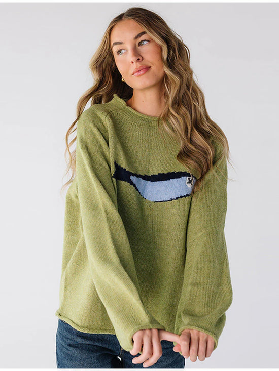 Pull de pêcheur olive