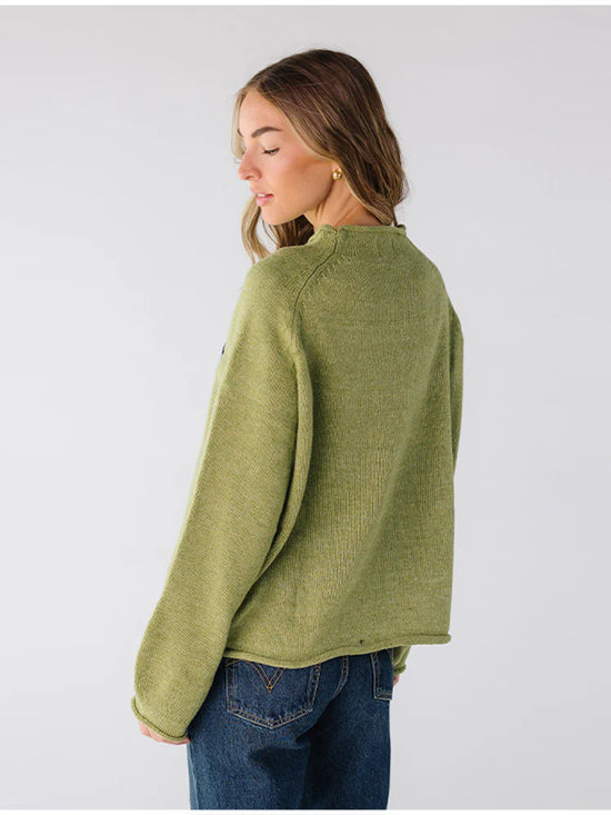 Pull de pêcheur olive