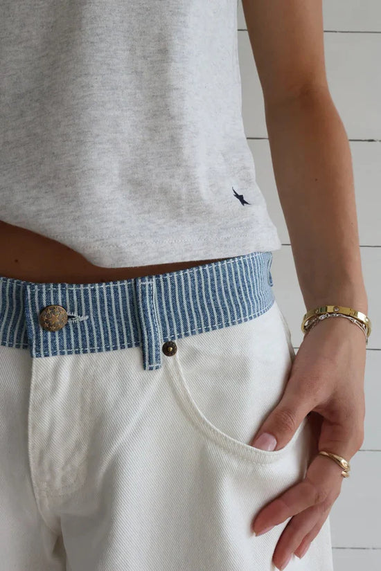 White Wide-Leg Jeans